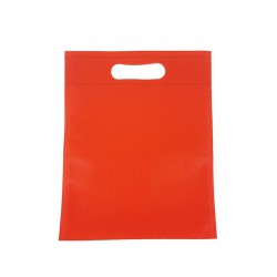 12 petits sacs non-tissés rouge vif 19x24cm - 15020