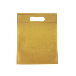 12 petits sacs non-tissés beige foncé 19x24cm - 15017