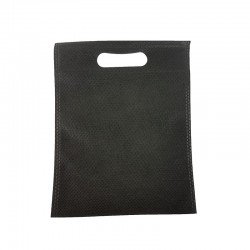 12 petits sacs non-tissés noirs 19x24cm - 15015