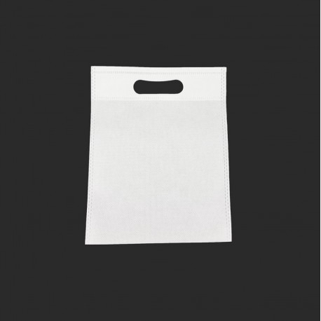 12 minis sacs non-tissés blancs 14x20cm - 15000