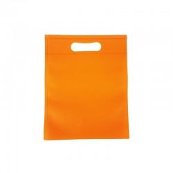 12 minis sacs non-tissés oranges 14x20cm - 9616