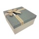 Coffret cadeaux grège et gris ardoise 20.5x20.5x10.5cm - 9650m