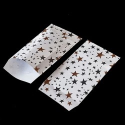 50 grandes pochettes cadeaux motif étoiles 21x29cm - 8168