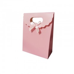 12 boîtes cadeaux à velcro 12.5x6x16cm - rose - 16017