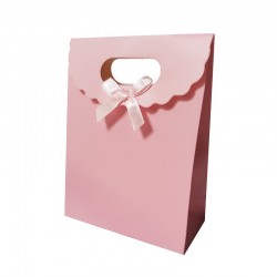 Lot de 12 boîtes cadeaux couleur rose 24x12x31.5cm - 9744