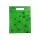 12 petits sacs non-tissés verts motif orchidées 19x24cm - 9751