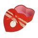 Petite boîte cadeaux en forme de coeur rouge 13x15x6cm - 9939p