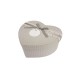 Petite boîte cadeaux en forme de coeur gris perle 13x15x6cm - 9942p