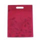 12 grands sacs non-tissés rose foncé imprimé de roses 35x44cm - 9967