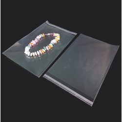 100 pochettes adhésives transparentes 15.5x24cm - 7449