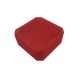 1 écrin en velours rouge brodeaux uni pour bracelet avec bouton pression - 10178