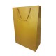 Lot de 12 grands sacs cadeaux doré mat 31x12x42cm - 12039