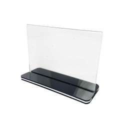 Support d'affichage horizontal en acrylique transparent 15x10cm - 11045