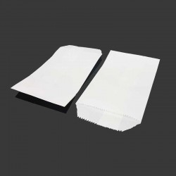 100 pochettes en papier kraft blanc 8x14cm - 8251