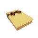 Coffret cadeaux bicolore marron café et beige savane ruban marron 24.5x16x5.5cm - 11160p