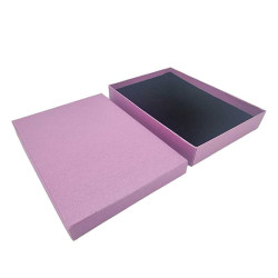 Lote de 60 estuches grandes para conjuntos de joyas 13x18 cm - lila