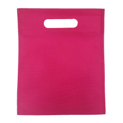 120 bolsas no tejidas de color rosa oscuro 35x44 cm