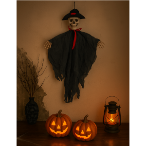 Décoration Halloween squelette masculin à suspendre