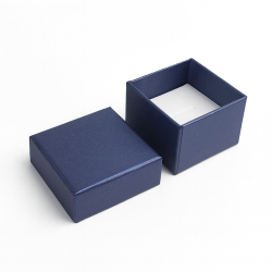 24 estuches pequeños para anillos de 5 x 5 cm - azul grisáceo