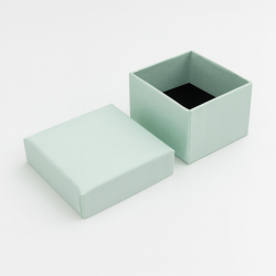 24 estuches pequeños para anillos de 5x5 cm - verde agua