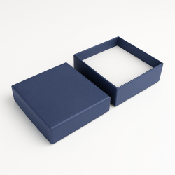 Lote de 120 estuches para conjuntos de joyas 9x9 cm - azul gris