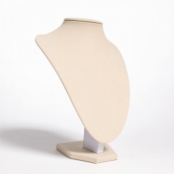 Lote de 10 bustos pequeños de ante beige crema de 21 cm