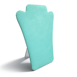 Pack de 10 bustos plegables para collares «Riviera» (8 + 2 GRATIS) – Ante verde laguna