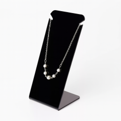 Mini busto rectangular de metacrilato negro
