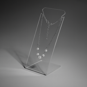 Mini buste rectangulaire en acrylique transparent