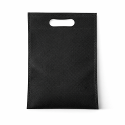 Lote de 120 minibolsas de tela no tejida negras de 14 x 20 cm