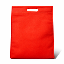 120 bolsas de tela no tejida rojas de 30 x 37 cm