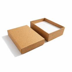 12 cajas para joyas para conjuntos de 7x9 cm - kraft marrón