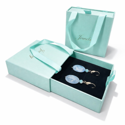 10 bolsas de estuche para joyas 10x10x3,6 cm - Verde menta