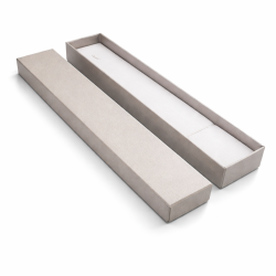 12 estuches largos para pulseras 4x21 cm - gris claro