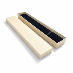 Lote de 120 estuches largos para pulseras 4x21 cm - marfil