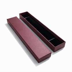 Lote de 120 estuches largos para pulseras 4x21 cm - Morado berenjena