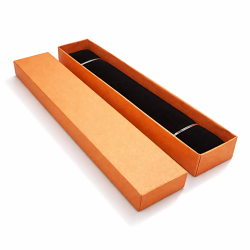 Lote de 120 estuches largos para pulseras 4x21 cm - Naranja