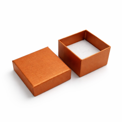 Lote de 120 estuches pequeños para anillos de 5x5 cm - Naranja
