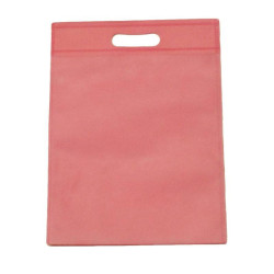 Lote de 12 bolsas no tejidas de color rosa claro 35x44 cm
