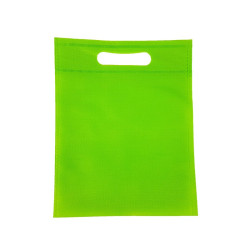 12 bolsas de tela no tejida verde manzana 19 x 24 cm