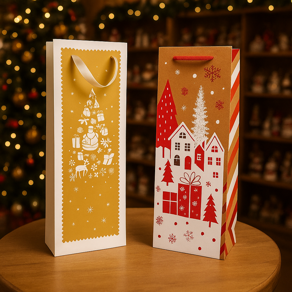 Bolsas de navidad para botellas