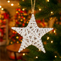 Decoraciones de navidad de mimbre