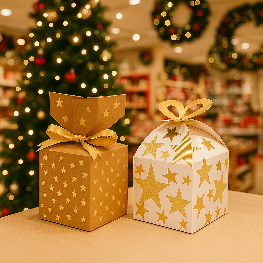 Cajas de regalo plegables de Navidad