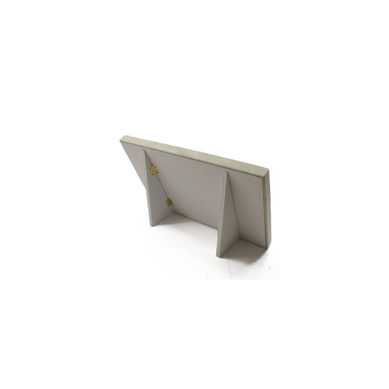 Lot de 5 plateaux à bagues 3 positions en velours gris - 18008VGx5