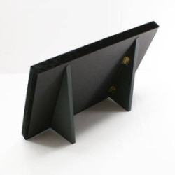 Lote de 5 bandejas para anillos de 3 posiciones de terciopelo negro