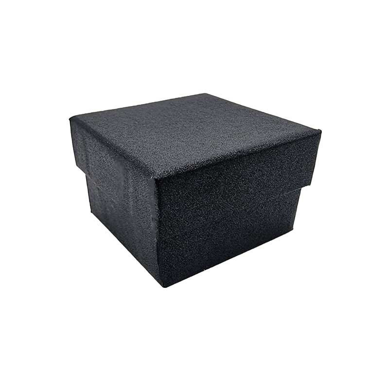Lot de 120 petits écrins pour bagues 5x5cm - noir - 10279x5