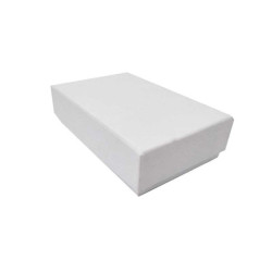 24 estuches pequeños para conjuntos de joyas 5x8 cm - blanco