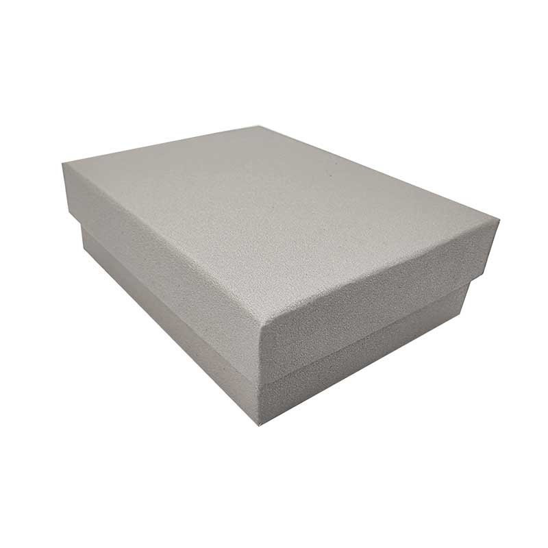 12 petites boîtes à bijoux pour parures 7x9cm - gris clair