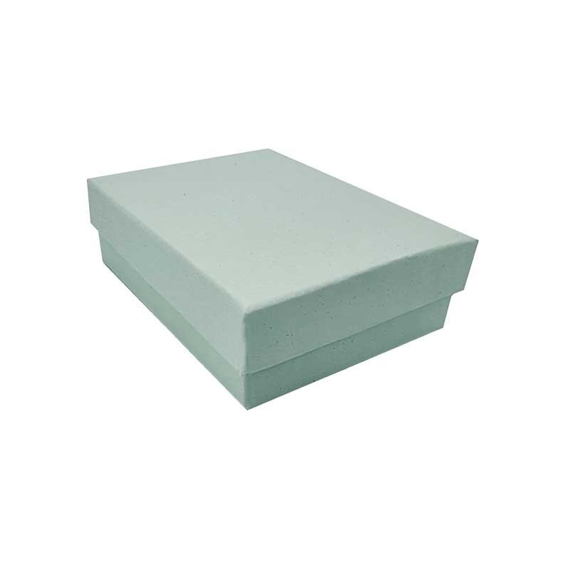 Lot de 120 petites boîtes à bijoux pour parures 7x9cm - vert d'eau