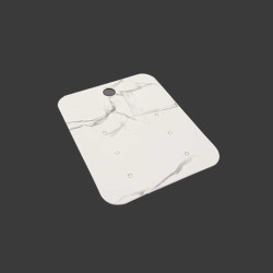Lote de 100 soportes para pendientes de cartón blanco marmolado 6x5 cm